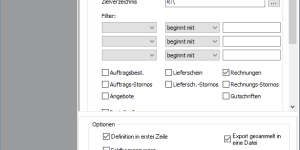 Profil bearbeiten (Export)