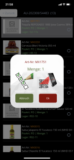 Picking App Mengenerfassung