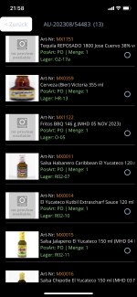 Picking App Positionsliste